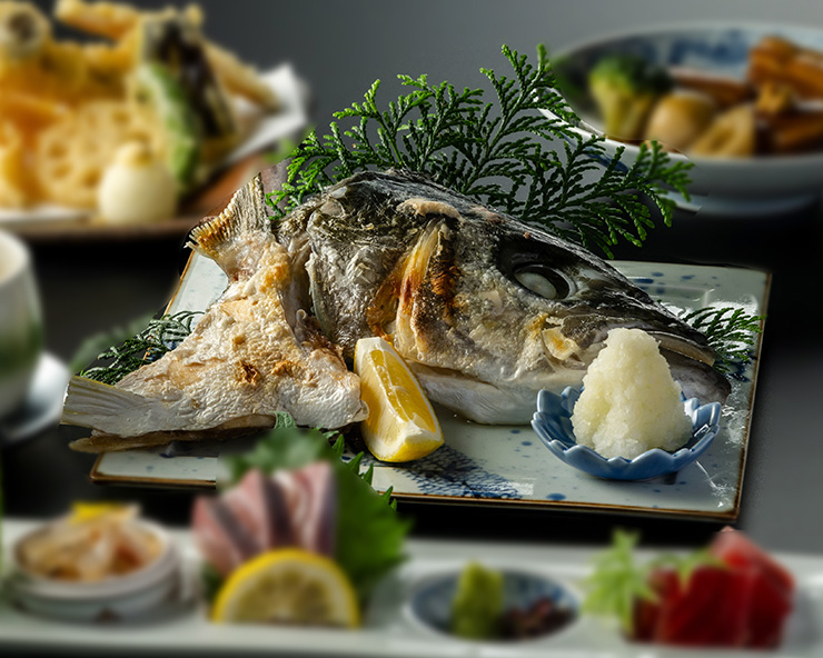 九十九島ひらまさ かまの塩焼き