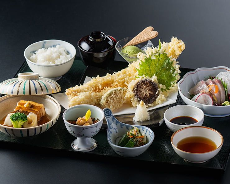 対馬産穴子一本揚げ御膳