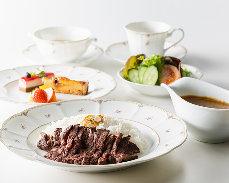ステーキカレーセット